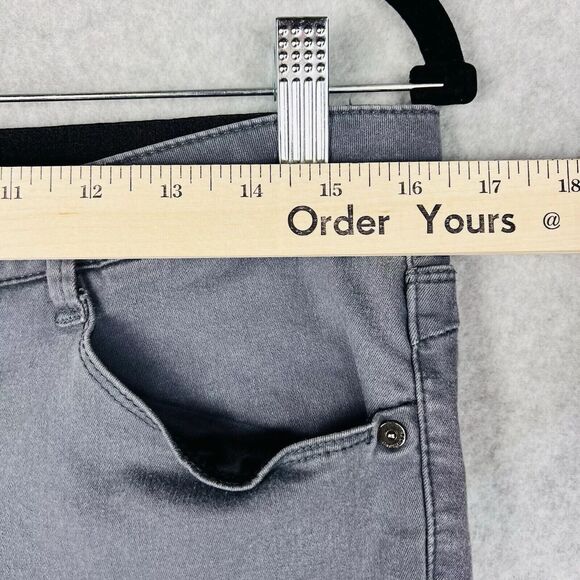 Wit & Wisdom Jeans Womens 14 Gray Ab Solution Stretch High Rise Ankle - Picture 5 of 12